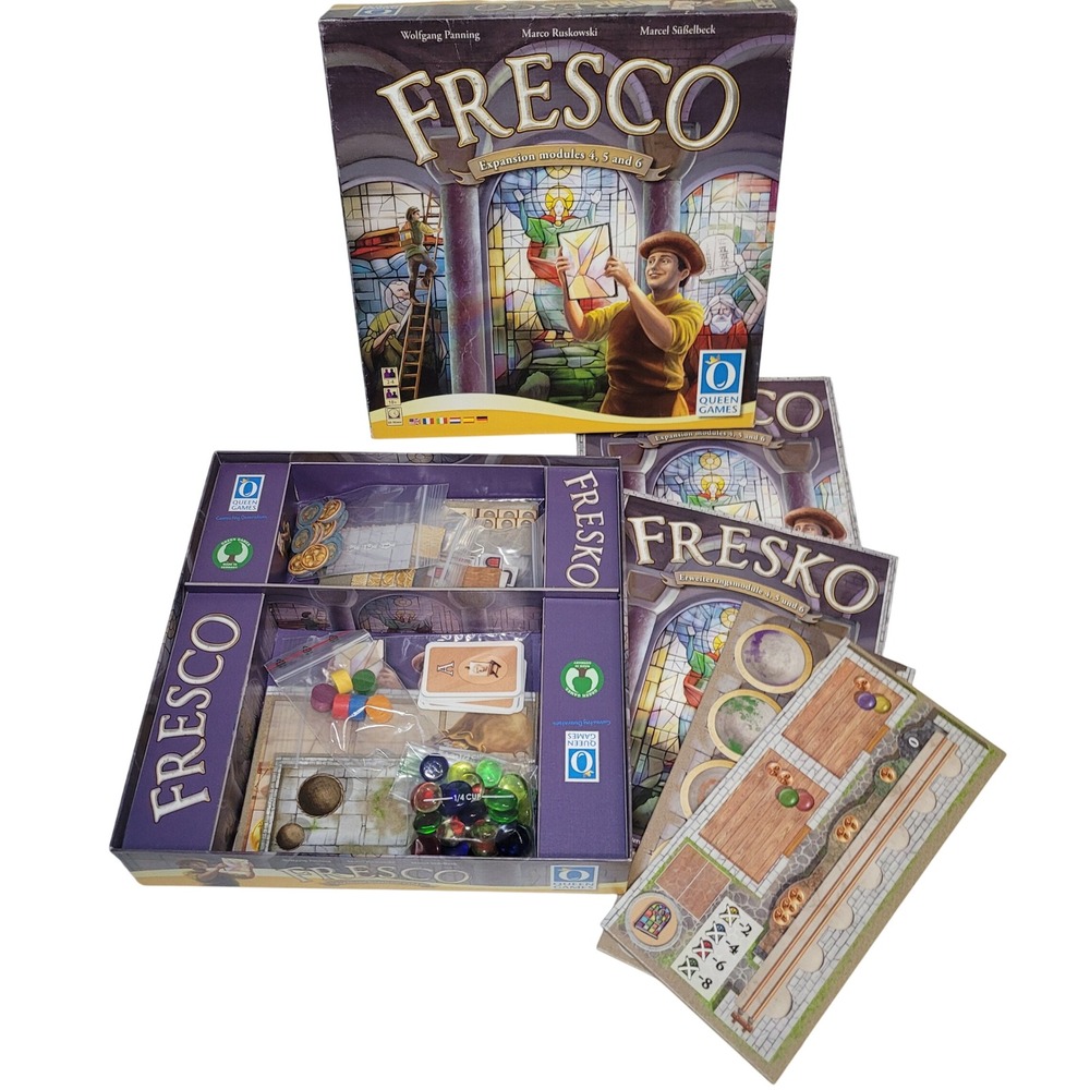 Fresco Expansion Modules 4 5 and 6 Board Game Queen Games 2010‎ Complete